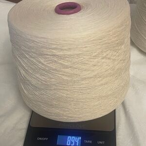 B1G1 Free Natural Yarn Cone for Fiber Arts 800 gms
